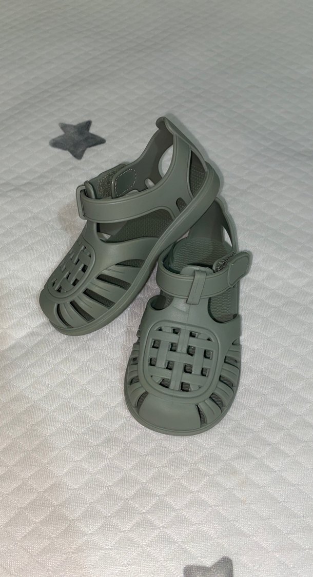 Gri Erkek Çocuk Tokalı Terlik - Görsel 4