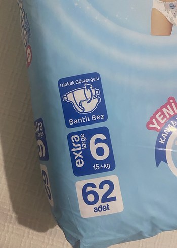 Molfix 6 Numara 62'li Bebek Bezi - Görsel 2