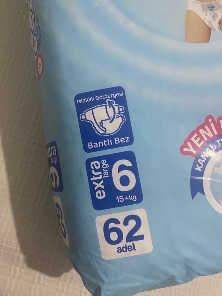 Molfix 6 Numara 62'li Bebek Bezi - Görsel 2