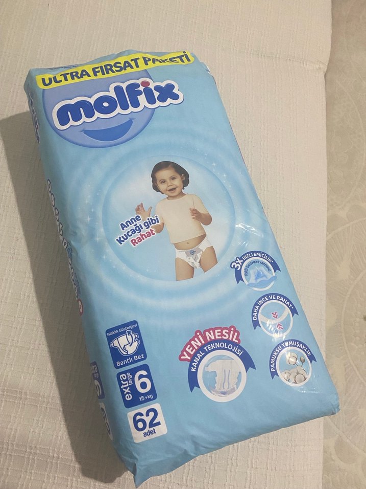 Molfix 6 Numara 62'li Bebek Bezi - Görsel 3