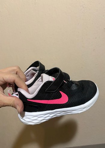 27 Beden Kız Çocuk Siyah-Pembe Spor Ayakkabı