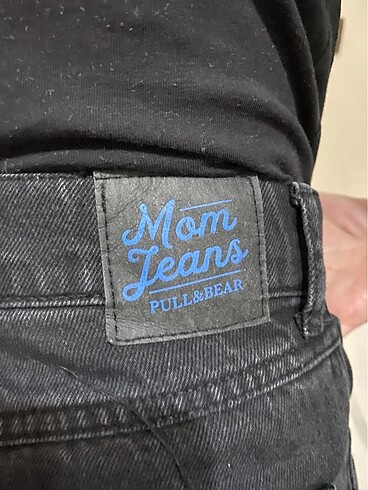 36 Beden gri Renk Pull and bear siyah mom pantolon