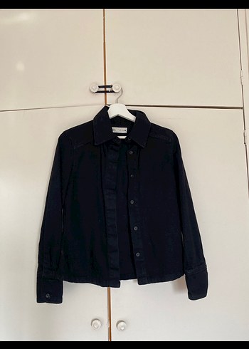 xs Beden siyah Renk Siyah Zara Kadın Denim gömlek