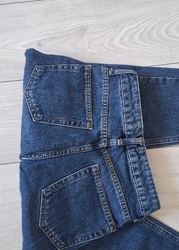 30 Beden mavi Renk Kadın Mavi Denim Regular Fit Midi Jean