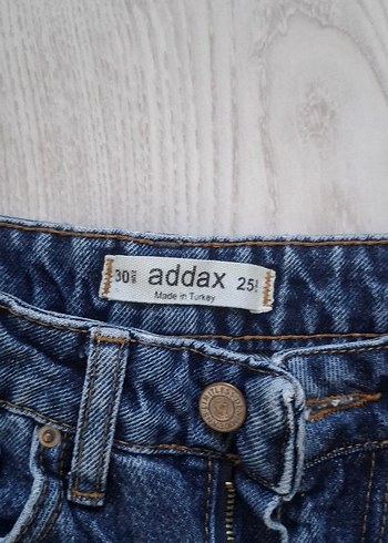 30 Beden Kadın Mavi Denim Regular Fit Midi Jean