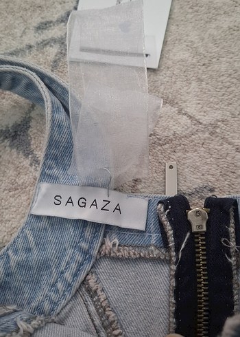Sagaza Madrid Kot Kumaşlı Mini Straplez Bustiyer