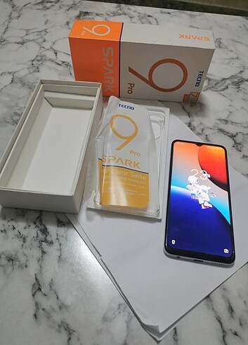 Tecno spark 9 pro 128 gb/4+3 ram faturalı