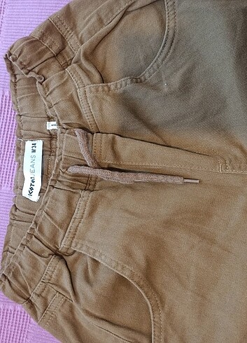 13-14 Yaş Beden camel Renk Kot pantalo