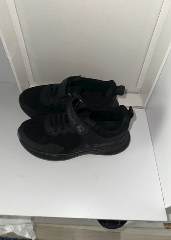 Siyah Erkek Çocuk Spor Ayakkabı Velcro