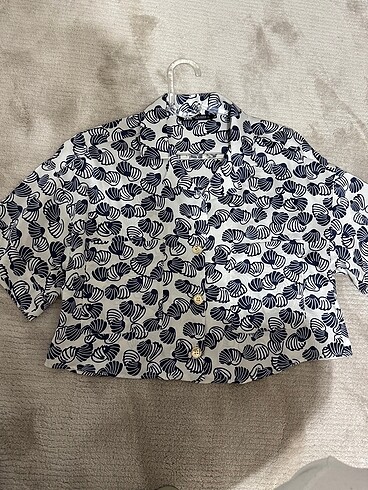 Zara crop gömlek