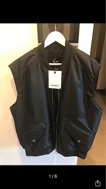 PULL&BEAR OVERSIZE BOMBER YELEK