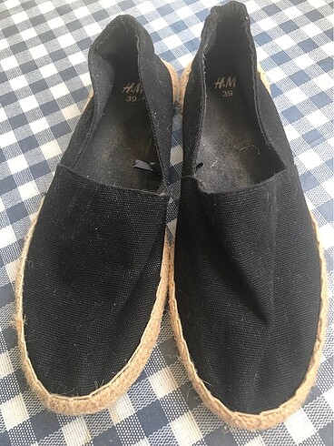 SİYAH KETEN ESPADRİL