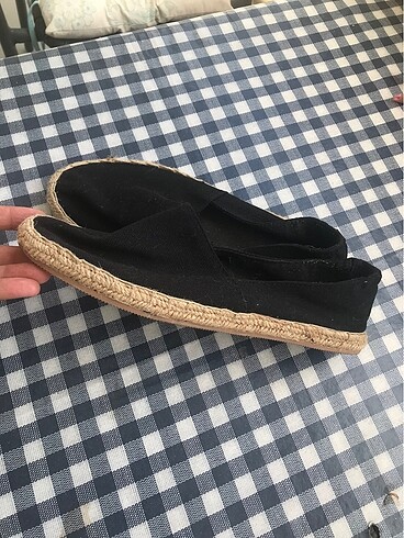 39 Beden SİYAH KETEN ESPADRİL