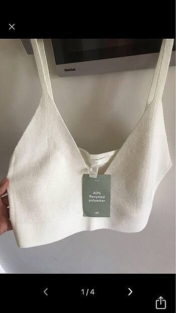 H & M YÜN KARIŞIMLI TRİKO BRALET