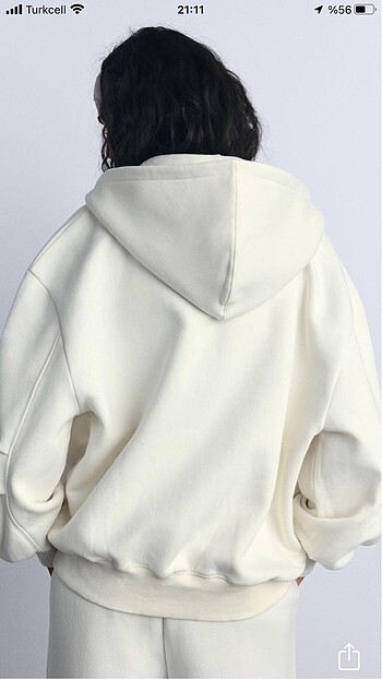 m Beden ZARA OVERSIZE SWEATSHIRT
