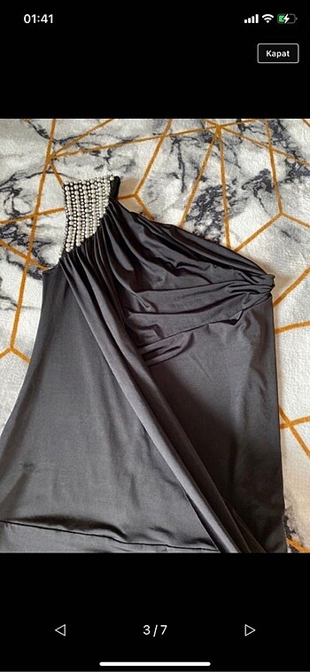 Tek kol mini abiye - Görsel 4