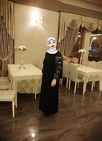 siyah payetli elbise