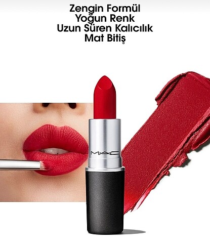 Mac Roby Woo Lipstick Büyük Boy Ruj