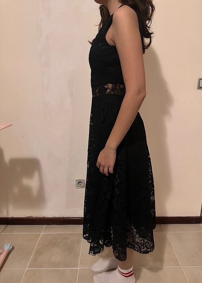 Dantelli elbise - Görsel 3