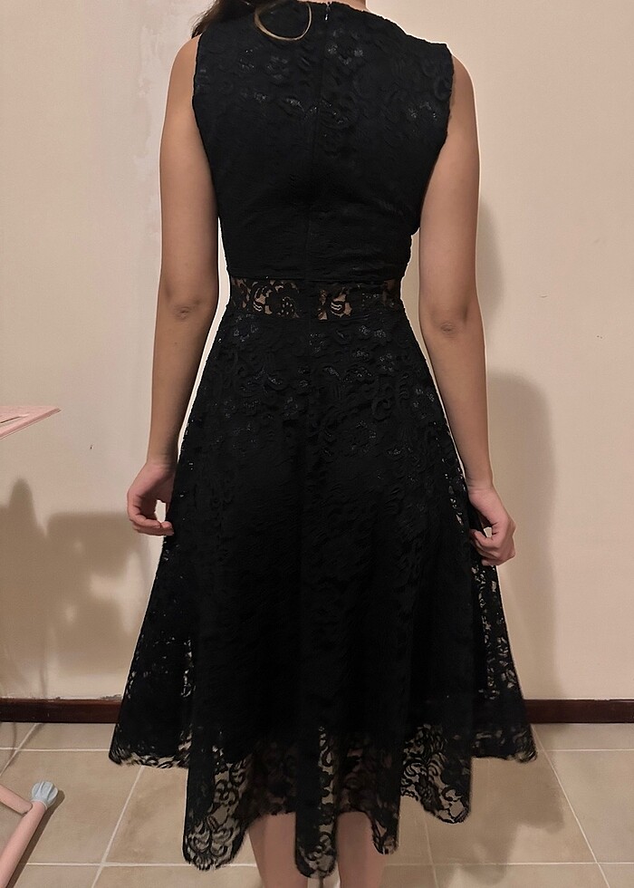 Dantelli elbise - Görsel 4