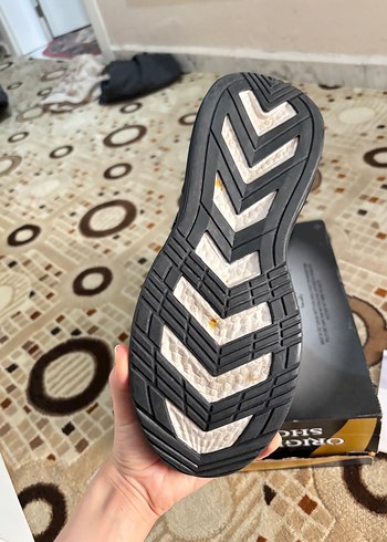 41 Beden siyah Renk Siyah Yılan Desenli Erkek Spor Ayakkabı