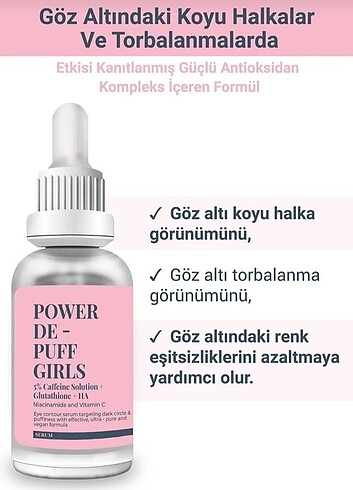 She Vec Power De-Puff Girls Serum