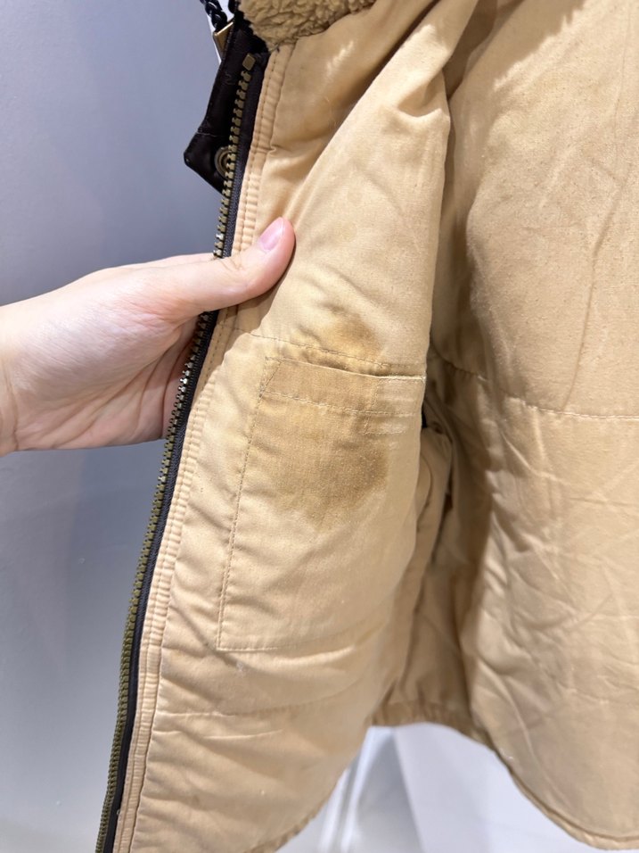 Kürklü Kahverengi Deri Erkek Çocuk Mont - Görsel 5