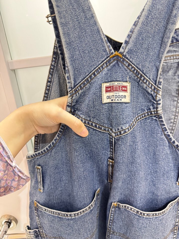 The little marka vintage salopet jean tulum kadın - Görsel 3