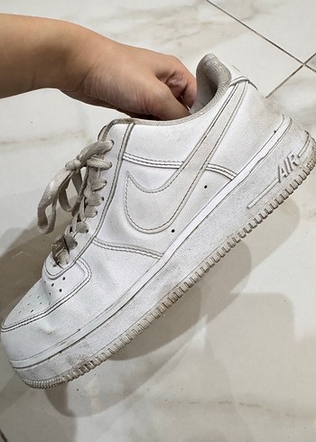 Nike Air Forces Sneaker Nike Beyaz Kadın Spor Ayakkabı - Görsel 4