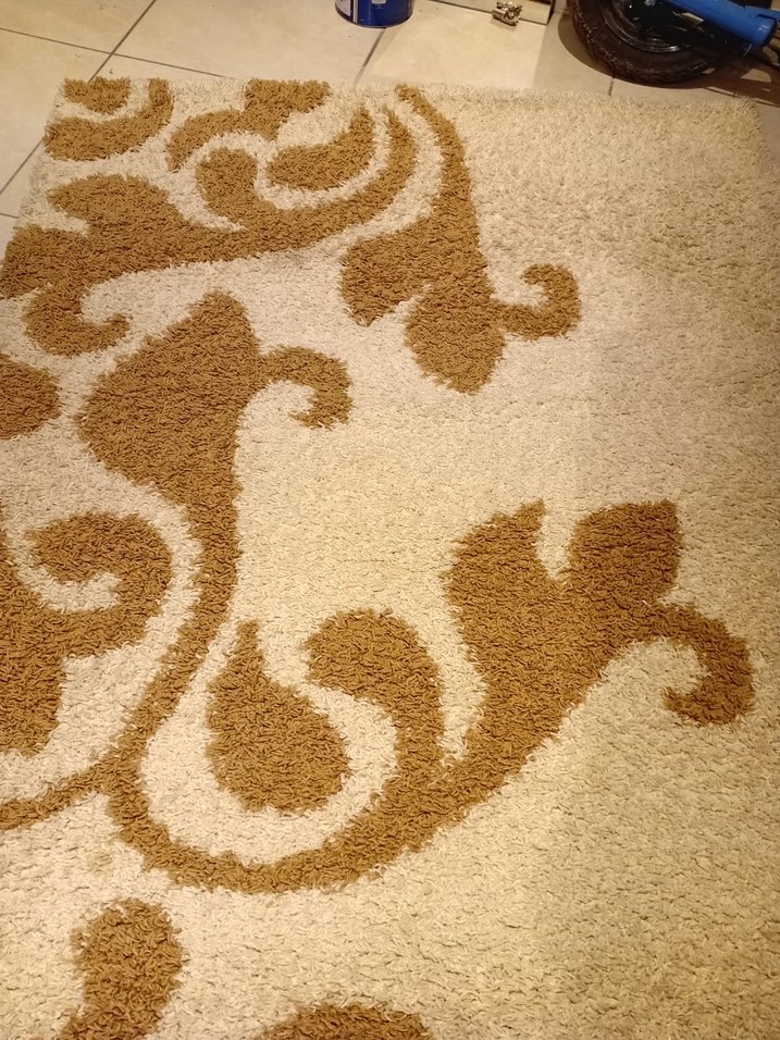 Desenli yünlü halı tüylü - Görsel 3