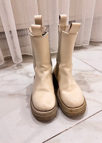 Deri chelsea kadın bot çizme - Görsel 2