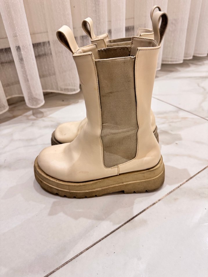 Deri chelsea kadın bot çizme - Görsel 3