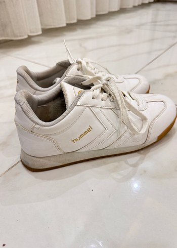 Hummel Orjinal Spor Ayakkabı Kadın Beyaz Sneaker - Görsel 3