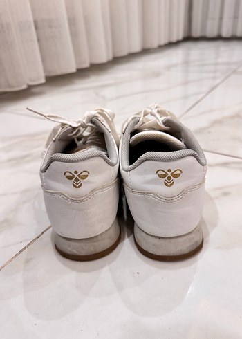 Hummel Orjinal Spor Ayakkabı Kadın Beyaz Sneaker - Görsel 4