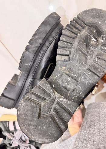 Hakiki deri kadın bot çizme kalın taban tokalı ŞIK - Görsel 6