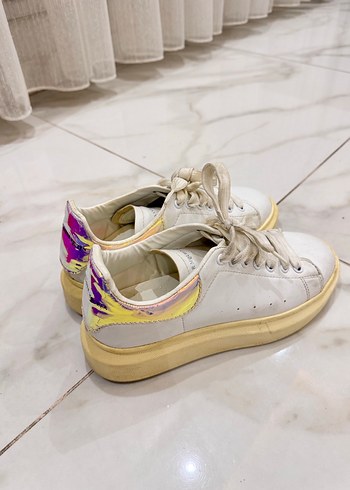 Alexander Mqueen Beyaz Kadın Sneaker Ayakkabı - Görsel 2