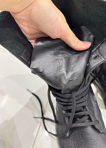 Siyah Deri Erkek Bot Çizme - Görsel 2