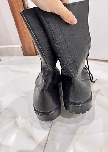 Siyah Deri Erkek Bot Çizme - Görsel 4