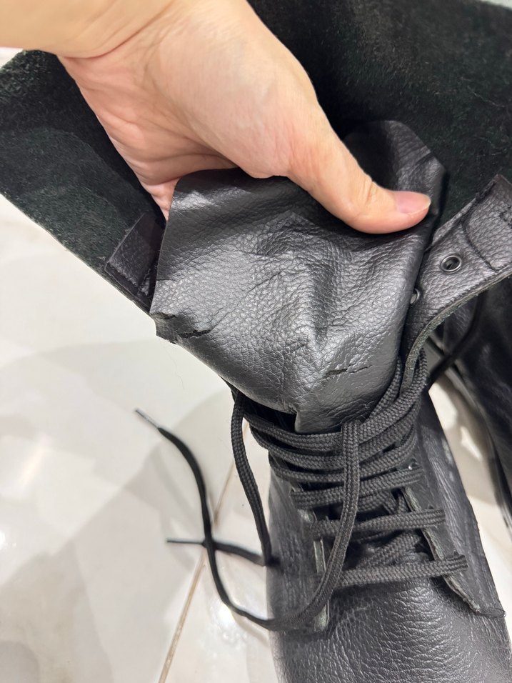 Siyah Deri Erkek Bot Çizme - Görsel 2