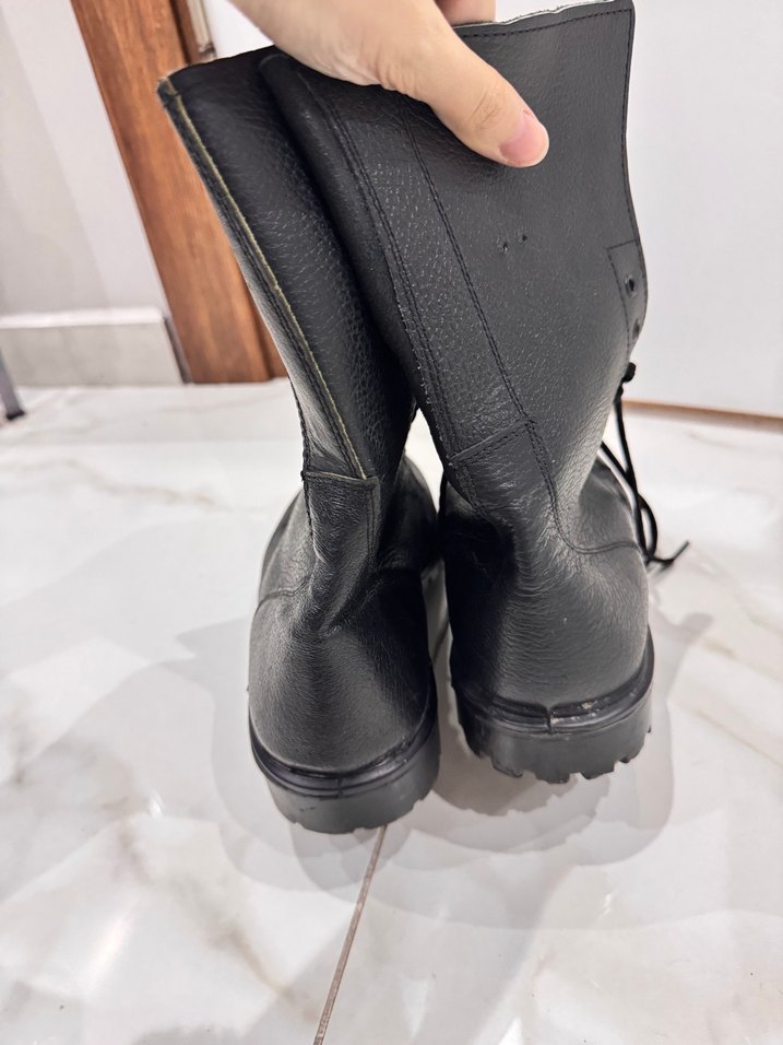 Siyah Deri Erkek Bot Çizme - Görsel 4