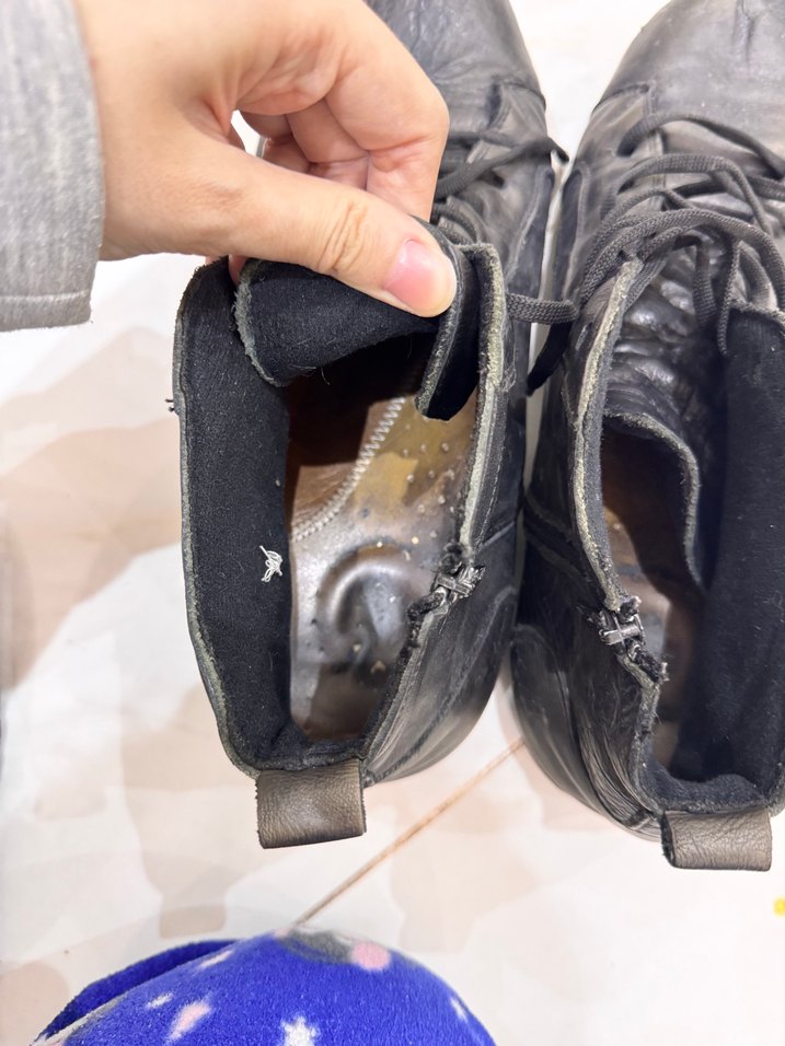 Siyah Ortopedi Hakiki Deri Erkek Bot - Görsel 4