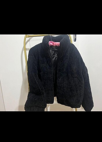 Siyah peluş pull and Bear mont