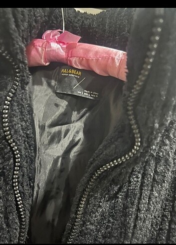 Pull and Bear Siyah peluş pull and Bear mont
