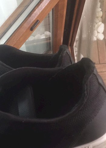 Siyah Erkek Spor Ayakkabı Velcro Detaylı - Görsel 5