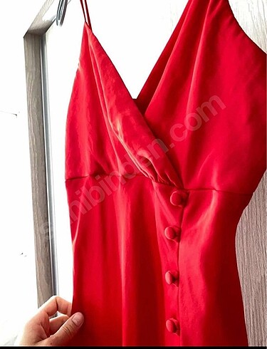 xs Beden Zara saten elbise