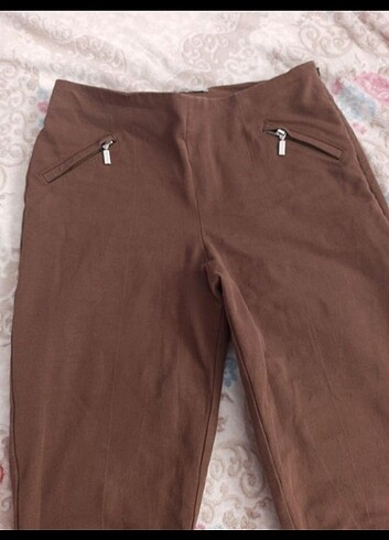 38 Beden kahverengi Renk Kadın pantolon 