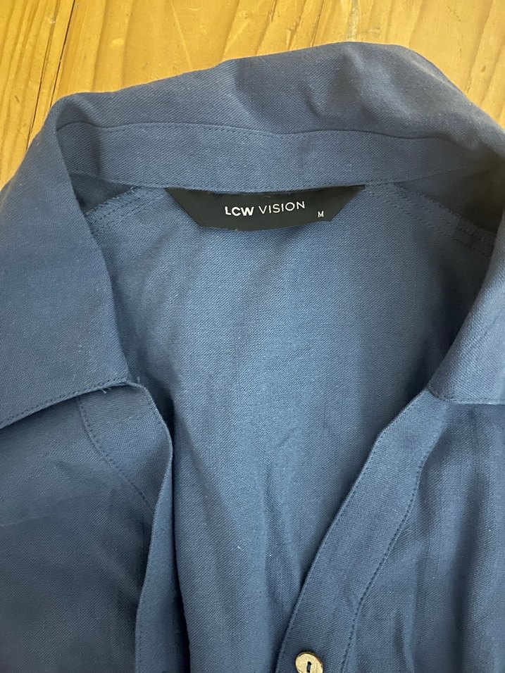 LCW  Kadın Keten Karışımlı Tulum - Görsel 4