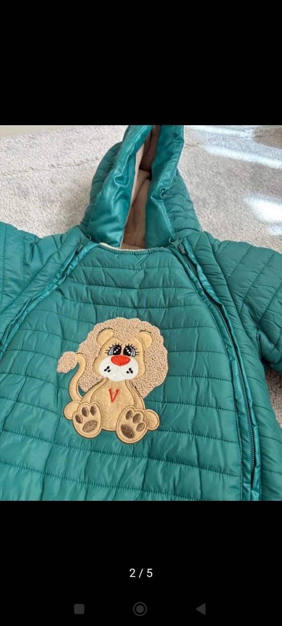 Kapüşonlu Bebek Astronot Tulum - Görsel 5