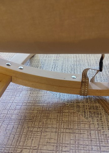 Wellgro  Ahşap Ayaklı Hamak Bebek Beşiği - Görsel 8