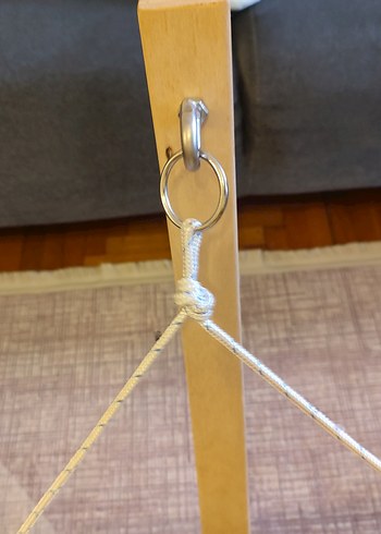 Wellgro  Ahşap Ayaklı Hamak Bebek Beşiği - Görsel 5